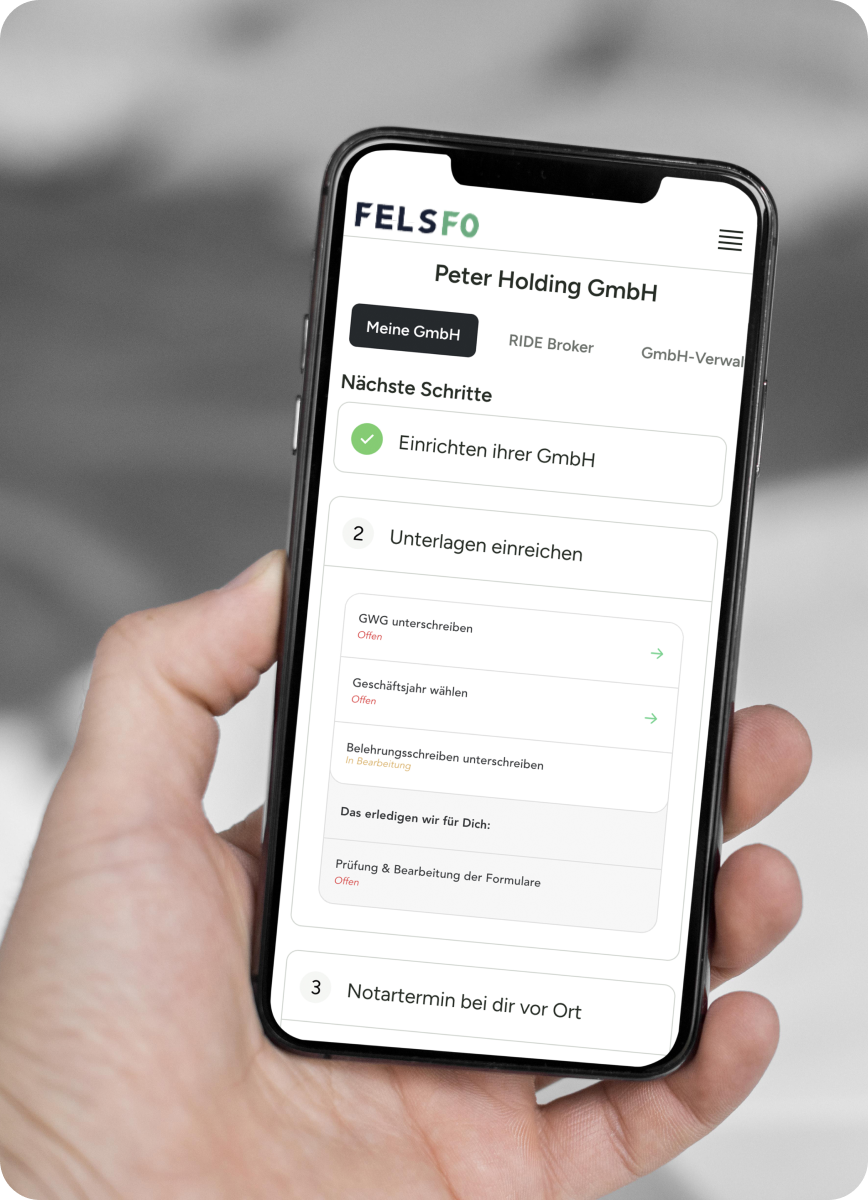 FELSFO Holding GmbH App