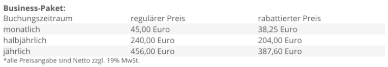easybill Business Konditionen